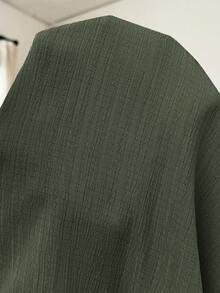 SHEIN Mono de maternidad de unicolor para uso diario casual - Verde - Ver 6