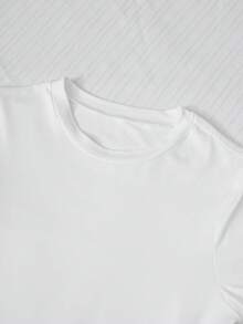 SHEIN 青少年女孩 T-shirt 百搭休閒貓咪印花 3 件組 高領長袖保暖內層底層 - 彩色 - 查看 4
