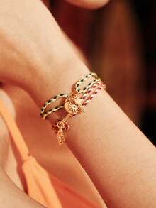 Glisma Ladies Bracelet Set,Premium/Old Money/Classy,Sexy/Vintage - Multicolor - View 7