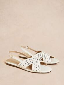 Rosivie Women's Shoes Summer Fashion Casual Versatile Flat Sandals Summer Shoes - Laser White - View 3
