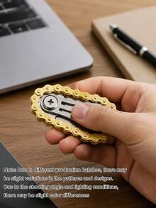 Stress Relief Finger Chain, Gear Sprocket, Chain, Finger Spinner, Mechanical Pressure Relief Tool - Multicolor - View 2
