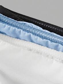 Girlism Teen Girl Solid Color Black/White/Blue Ruched Cropped Camisole - Blue - View 5