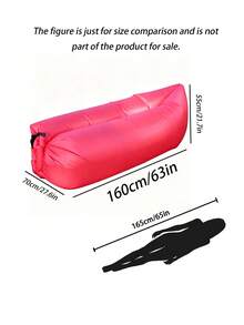 1 Buah Sofa Santai Tiup Portabel – Sofa Udara Nilon dengan Tas Jinjing, Kursi Malas Luar Ruangan untuk Berkemah, Festival Musik, Pantai & Perjalanan - MultiWarna - View 4