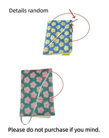 Joivida 1PC Spring Summer Floral Quilted Book Cover A5 Size Cotton Fabric Journal Notebook Protector Handmade Book Sleeve 148x210mm Fit 1-20mm Thick(Without The Notebook) - multicolor - View 5