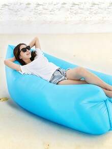1 Buah Sofa Santai Tiup Portabel – Sofa Udara Nilon dengan Tas Jinjing, Kursi Malas Luar Ruangan untuk Berkemah, Festival Musik, Pantai & Perjalanan - MultiWarna - View 5