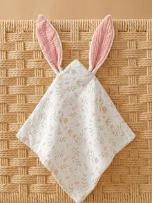 Cozy Pixies 1 pieza Toalla suave con estampado lindo de primavera y verano, color contrastante y conejo lindo, adecuada para bebés y niños - Multicolor - Ver 16