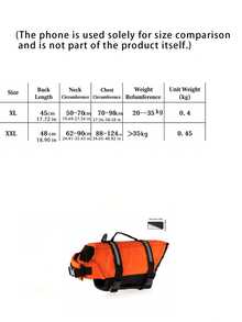 Large And Medium-Sized Dog Life Jackets - Highly Durable, With Excellent Buoyancy And High Reliability, Suitable For Use By Large And Medium-Sized Dogs. - Orange - View 4