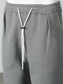 Manfinity CasualCool Men's Mature Casual Grey Loose Straight Leg Sweatpants - Dark Grey - View 3