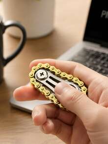 Stress Relief Finger Chain, Gear Sprocket, Chain, Finger Spinner, Mechanical Pressure Relief Tool - Multicolor - View 8