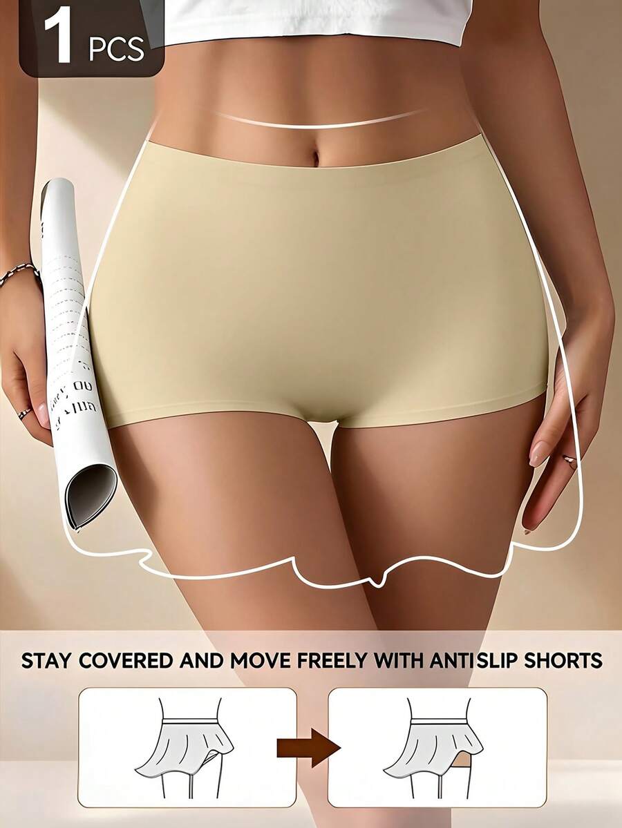 SHEIN 1pc Women's Waist Shaping Pants - Khaki - View 1