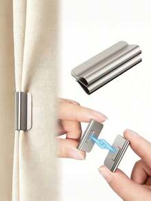 Klip Tirai Magnetik, Gesper Penutup Magnetik Pengikat Tirai Penghalang Cahaya untuk Kamar Tidur, Kantor, Dalam dan Luar Ruangan - Beraneka warna - View 2