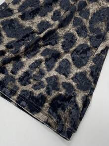 Rusticease Women's Drawstring Waist Leopard Print Casual Versatile Daily Wear Long Pants Autumn Leopard Print - Multicolor - View 5