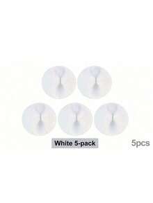 Set de 3 clips organizadores de cables de escritorio para gestión de cables de datos/auriculares/carga, soporte de cables para mesita de noche, vuelta al cole - Paquete Blanco de 3 - Ver 15