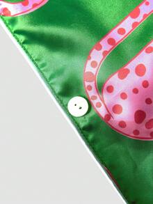 Chillnights Gaun Tidur Satin Ukuran Besar Motif Leopard Kasual untuk Remaja - MultiWarna - View 4