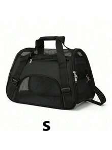 1pc Large Capacity Portable Pet Carrier Bag, Breathable & Fashionable For Outdoor Use With Small/Medium Cats & Dogs - Multicolor - View 12