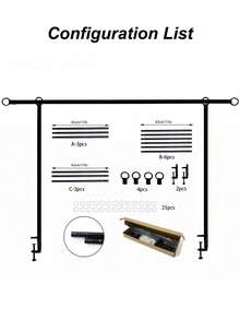 Adjustable Arch Party Stand Heavy Duty Iron Frame Wedding Birthday Backdrop Support Holder Outdoor Indoor Event Decoration Home DIY Display - Multicolor - View 4