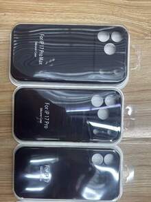 Compatible con iPhone Funda de teléfono (Protección multicapa) [A prueba de golpes][Resistente a caídas][Antideslizante], Funda protectora de teléfono de uso rudo tres en uno - Negro - Ver 7