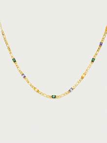 Glisma Women's Fashion Necklace,Premium/Old Money/Classy,Sexy/Vintage,For Mom/Women/Girl/Mother,Summer/Beach/Prom/Party - Gold - View 3