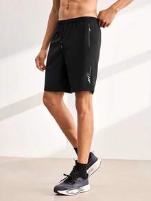 Driftmere 2 Pieces Men Sports Breathable Casual Short Sleeve T-Shirt And Shorts Set, Summer 2025 New Arrival' Black - Black - View 7
