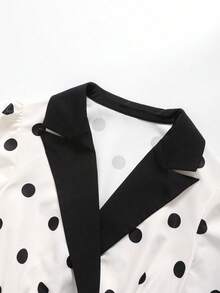 GlowEve Women's Polka Dot Colorblock Casual Daily Summer Dress - Multicolor - View 3
