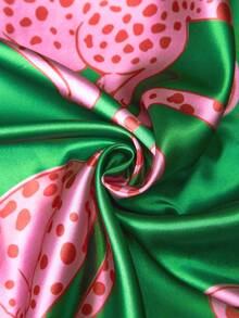 Chillnights Gaun Tidur Satin Ukuran Besar Motif Leopard Kasual untuk Remaja - MultiWarna - View 5