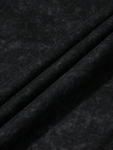 PAVTROS 男士圓領休閒百搭日常短袖T恤 - 黑色 - 查看 6