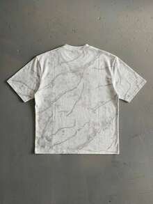 Manfinity ZONE917 Men Marble Print Short Sleeve Tee - Grey - View 6
