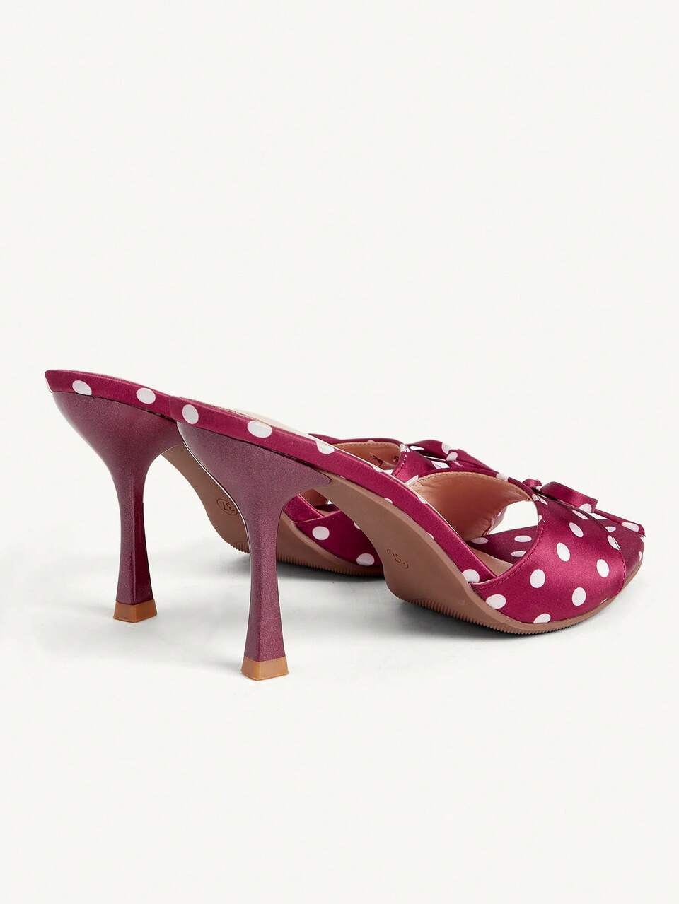 CUCCOO CHICEST Summer New Retro Red Polka Dot Bow Satin Elegant Women's High-Heeled Sandals, Wedding Bride Shoes, Banquet Party Versatile