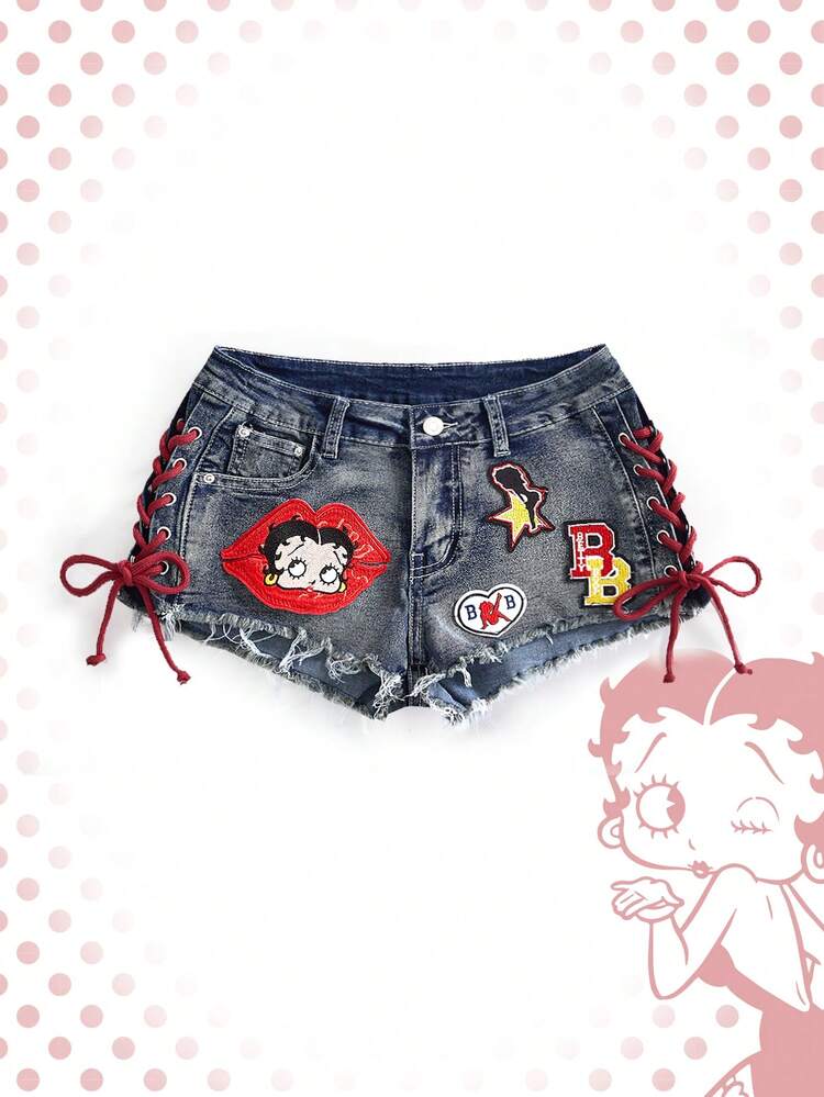 Betty Boop | ROMWE Y2K Baddie Spring/Summer Collab Lip Embroidery