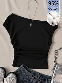 Tween Girls Cotton Black Tank Top Suitable For All Seasons Primary Middle School Pinafore Apron Back-To-School Summer Basic Casual - Black - View 4