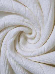 TONEVAULT Men's Autumn Casual Color Block Trim Sweater - White - View 7