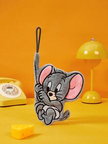 TOM & JERRY 1件卡通動漫風格吸水快乾手巾，懸掛式設計省空間，適用於廚房、浴室、客廳、公寓、宿舍、露營車等，適合日常居家清潔，亦可作為粉絲收藏或趣味紀念品 - 灰色 - 查看 1