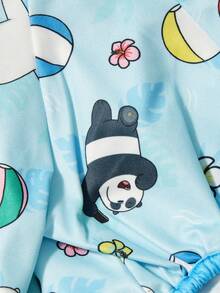 We Bare Bears X PETSIN 2件組可愛泰迪熊好友海灘排球冰淇淋海星寵物連身衣 度假風 柔軟透氣防掉毛寵物衣 - 彩色 - 查看 12