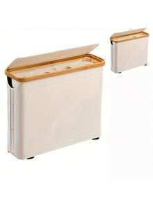 Bamboo Toilet Paper Storage Basket, Holds 12 Rolls, Multi-Use Bathroom Organizer, Toilet Paper Holder Box, Home Bathroom Decor For Autumn & New Semester - multicolor - View 8