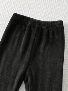 Cozy Pixies 男嬰卡通動物圖案保暖內裡加厚圓領長袖套頭運動衫與彈性腰長褲2件套，舒適親膚百搭時尚簡約基本款，適合室內、戶外、日常、運動、玩耍、派對、拍照、假期、聖誕節，恐龍造型嬰兒男童套裝 - 彩色 - 查看 6