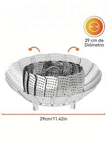 DeTODO Vaporera de acero inoxidable para verduras al vapor - Ver 2