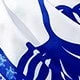 Azul y blanco