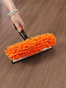 2-In-1 High-Rise Window Cleaning Kit With 10 Extension Rods For High-Rise Glass Wipe And Scraper, Reusable Microfiber Pad, No Power Required, Machine Washable, Ideal Mother's Day Gift - A - View 3