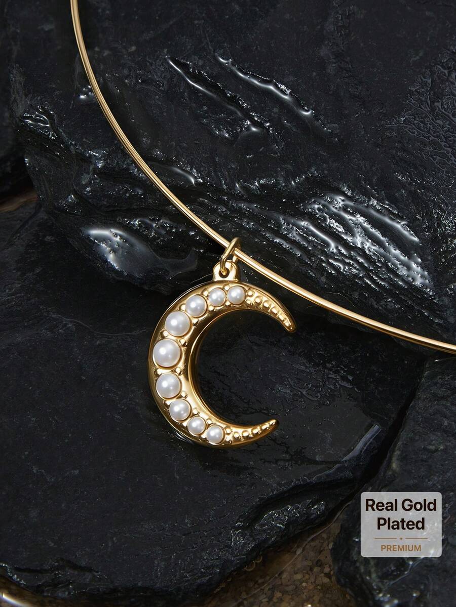 Opalesca Women Pendant Necklaces,Outfits, Old Money,Beaded,Wedding/Bridal Accessories,Fairycore/Fairy,Pearl,For Mom/Women/Girl/Mother,Elegant,Premium,Classy,Crystalsbeaded,Wedding/Bridal Accessories,Fairycore/Fairy,Pearl,For Mom/Women/Girl/Mother,Elegant,Premium,Flower,Crystals,Gold,Easter,Travel/Beach/Vacation,Boho - Gold - View 1