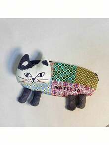 Joivida 1 Buah/2 Buah Tempat Pensil Kucing yang Dipersonalisasi, Tas Penyimpanan Alat Tulis Bordir Kucing 3D, Dompet Unik untuk Siswa Perempuan - warna-warni - View 13