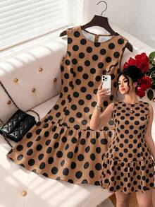 Women Long Dresses - Brown - View 7