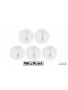 Set de 3 clips organizadores de cables de escritorio para gestión de cables de datos/auriculares/carga, soporte de cables para mesita de noche, vuelta al cole - Paquete Blanco de 3 - Ver 16