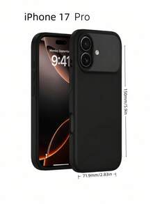 Compatible con iPhone Funda de teléfono (Protección multicapa) [A prueba de golpes][Resistente a caídas][Antideslizante], Funda protectora de teléfono de uso rudo tres en uno - Negro - Ver 5