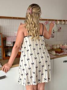 Slumberry CURVE BSD2 Digital Print Milk Silk 160g: One-Way, Positioned Cut Night Black And White Summer - Multicolor - View 2