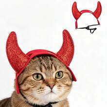 PETSIN 1 PC Halloween Pet Costume - Funny Horn Decoration For Cat Headwear - Multicolor - View 6