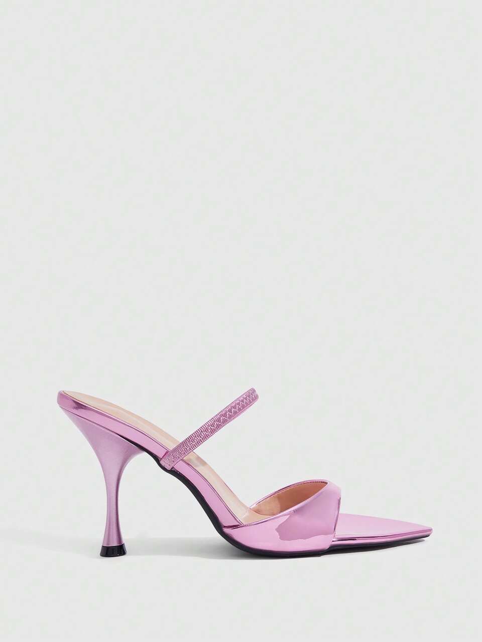 CUCCOO SZL Women's High Heel Sandals Pointed Sexy Pink Elegant Women's Shoes Mules Sandals Women's Matching Dress Dress Prom Party Pop