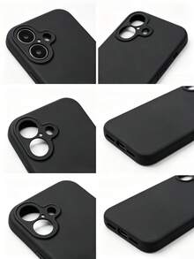 Compatible con iPhone Funda de teléfono (Protección multicapa) [A prueba de golpes][Resistente a caídas][Antideslizante], Funda protectora de teléfono de uso rudo tres en uno - Negro - Ver 10