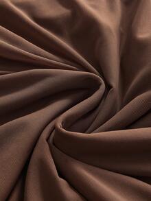 ROMWE Hippie Boho Ruffle Layered Women's Skirt - Brown - View 4