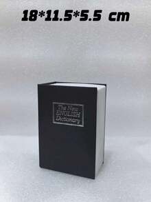 Alcancía con forma de libro de diccionario creativa con cerradura, cerradura de oculta, caja de almacenamiento de monedas/contenedor de ahorro - Unitalla - Ver 11
