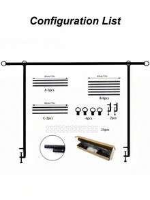Adjustable Arch Party Stand Heavy Duty Iron Frame Wedding Birthday Backdrop Support Holder Outdoor Indoor Event Decoration Home DIY Display - Multicolor - View 11